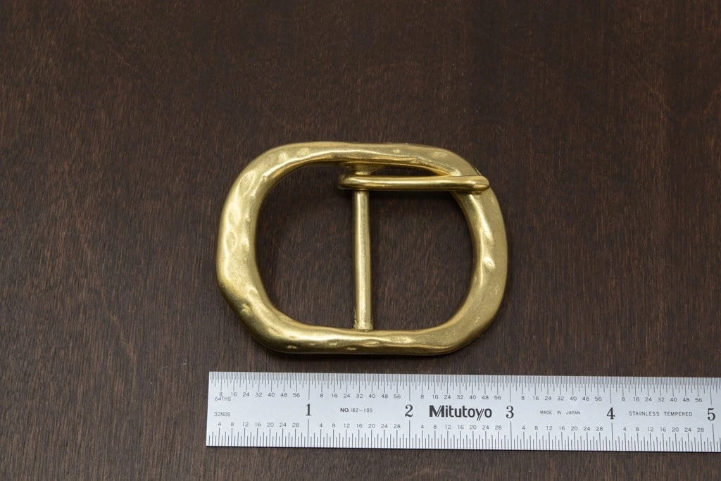 District Leather Supply Japanese Brass - Rustic Center Bar Buckle Hardware 4 District Leather Supply Japanese Brass - Rustic Center Bar Buckle Hardware