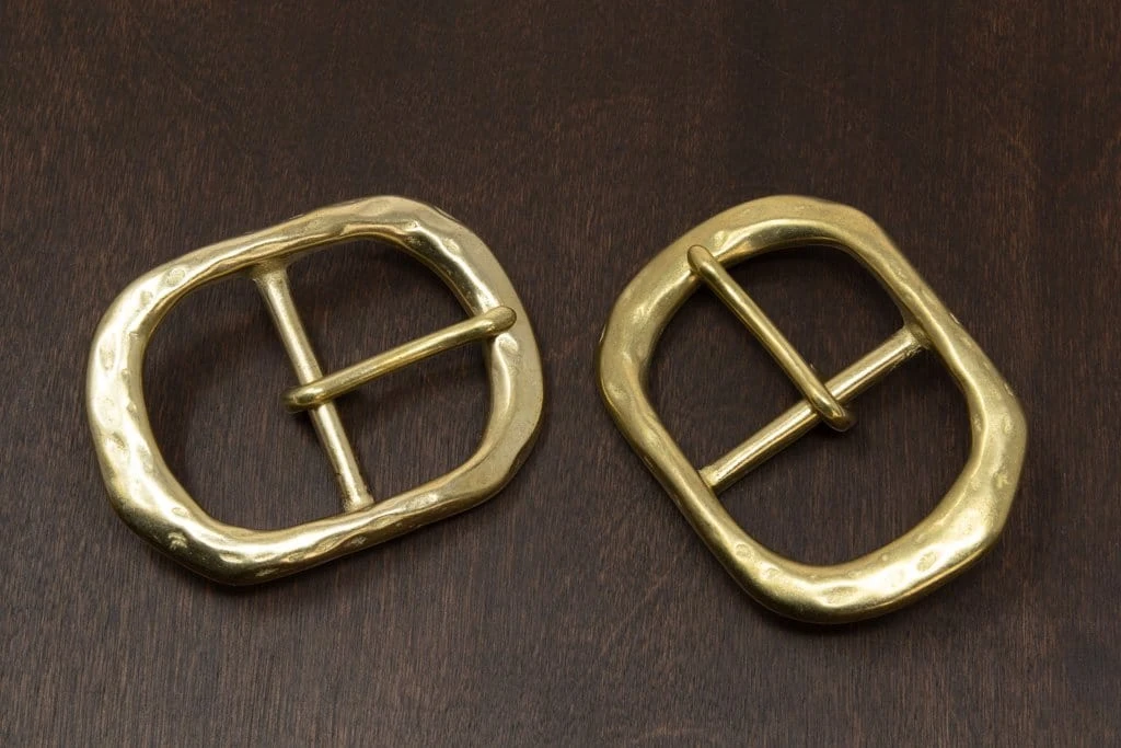 District Leather Supply Japanese Brass - Rustic Center Bar Buckle Hardware 3 District Leather Supply Japanese Brass - Rustic Center Bar Buckle Hardware
