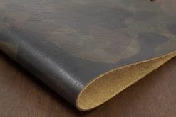 Conceria La Perla Azzurra Camouflage Veg Tan, Dark Green Leather