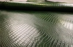 MPG Alligator Embossed, Forest Green Leather