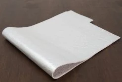 District Leather Supply Metallic Cowhide, Silver