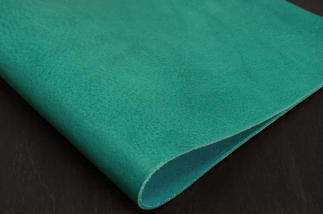 Conceria La Perla Azzurra Missouri, Turquoise Leather 3 Conceria La Perla Azzurra Missouri, Turquoise Leather