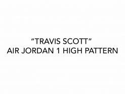 District Leather Supply "Travis Scott" Air Jordan 1 HIGH Pattern New